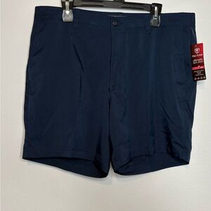 PGA Tour Men's Flat Front Shorts - Navy